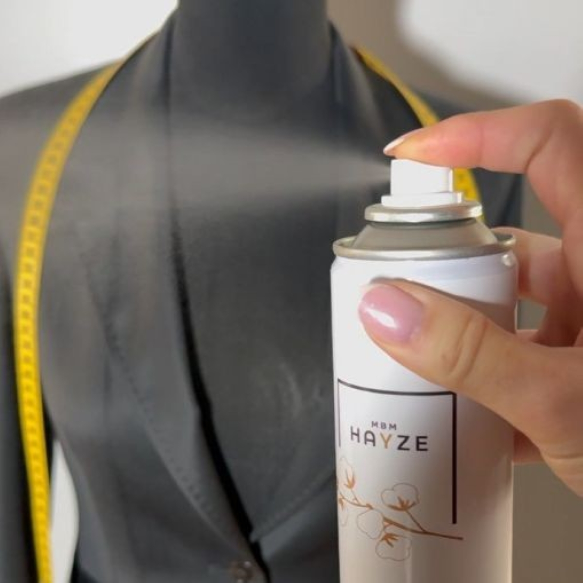Hayze textiel spray verfirst
