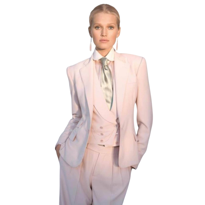 Dames trouwpak broekpak bruid op maat gemaakt