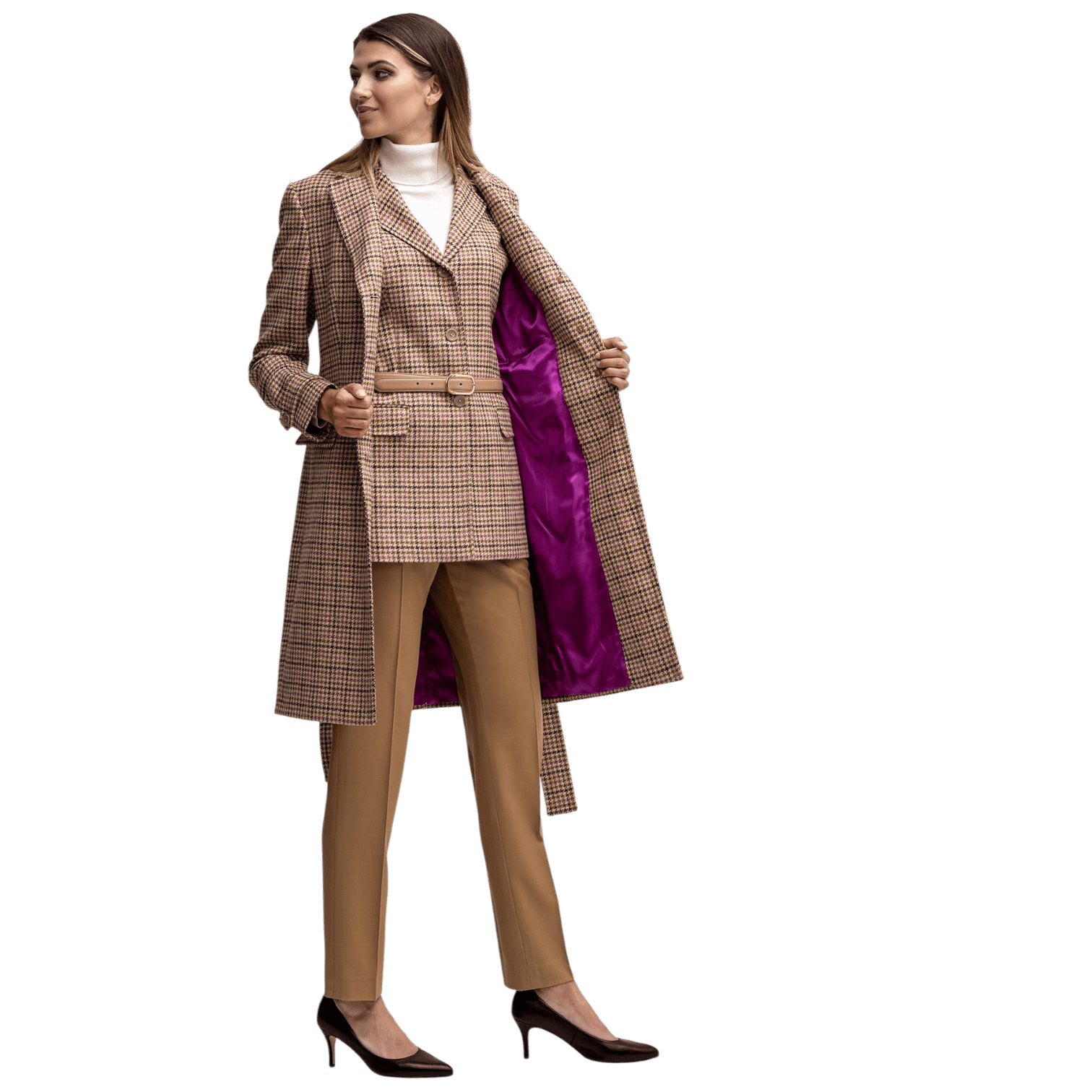 Dames lange jas zakelijk