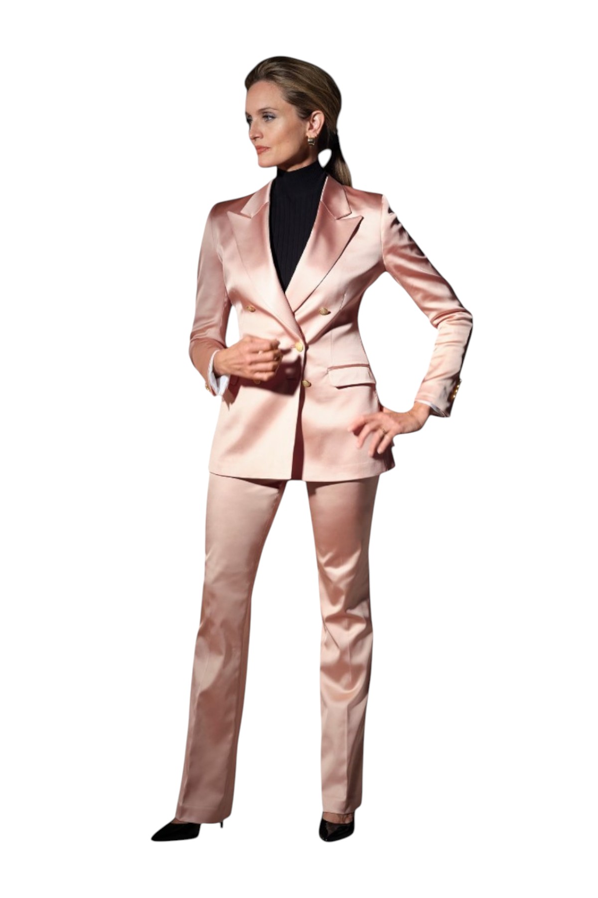 Dames smoking roze op maat gemaakt