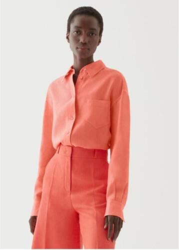 Blouse-op-maat-gemaakt-van-katoen-in-oranje 