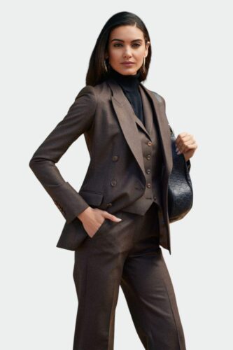 Bruin-dames-pak-op-maat