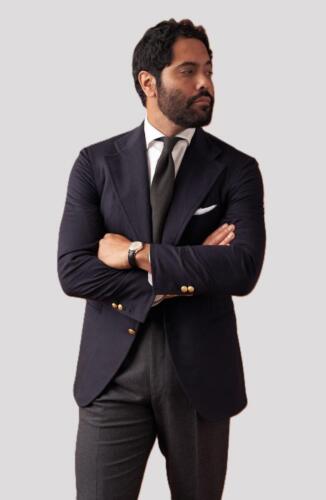 Combinatie-pak-blauw-en-grijs-op-maat-van-HS-stof