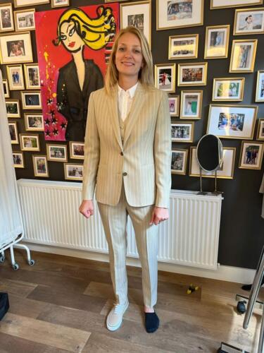 Dames-broekpak-beige