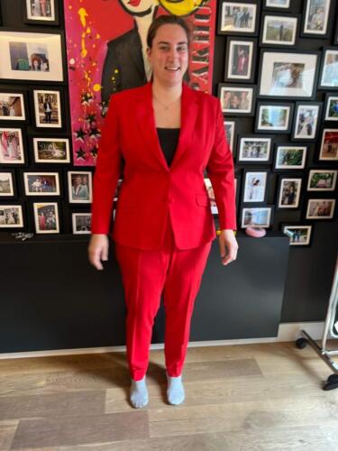 Dames-broekpak-rood
