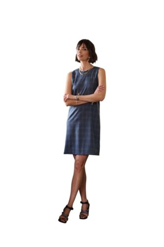 Dames-jurk-op-maat-in-blauw-zakelijk-en-elegant