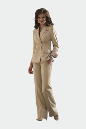 Dames-pak-op-maat-zand-kleur