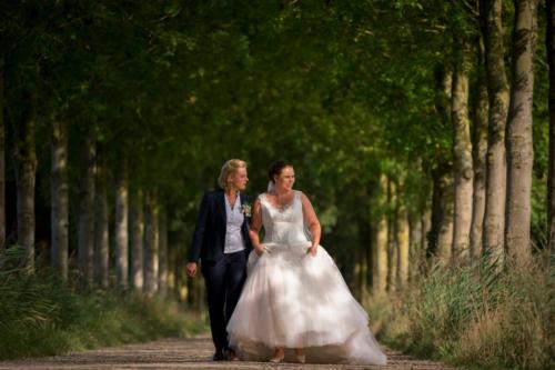 Dames maat kostuum gemaakt voor Joanne van zachte donkerblauwe zacht niet kreukende stof