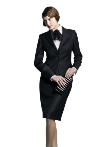 Elegante-dames-mantelpak-smoking-met-rok