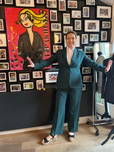 Exclusief-broekpak-vrouw-groen