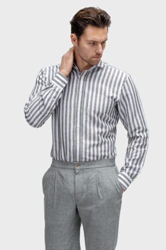 Grijs-streep-overhemd-op-maat-katoen
