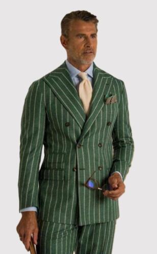 Groen-Italiaans-maatpak-met-streep-zakelijk 