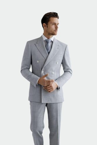 Italiaans-zomers-pak-op-maat-licht-grijs-double-breasted