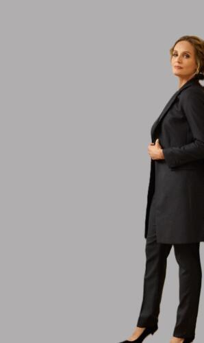 Lange-blazer-dames-trouwpak-zwart-van-HS-stof-