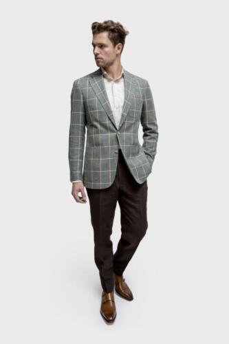 Maatkostuum-combinatie-colbert-in-groene-ruit