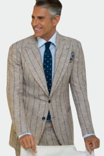 Maatpak-italiaanse-stijl-in-streep-flannel