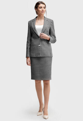 Mantel-pak-met-kokerrok-in-Pied-de-Poule