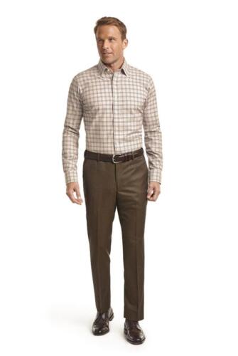 Overhemd-op-maat-gemaakt-van-katoen-in-bruine-ruit