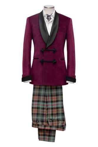 Paars-fluweel-smoking-met-ruiten-pantalon