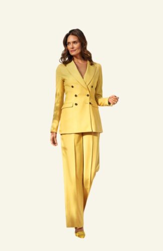 Dames maatpak geel 