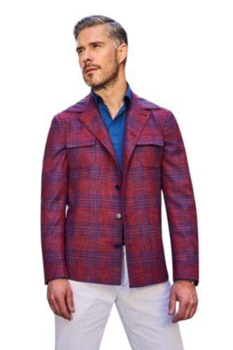 Rood-paars-ruit-colbert-op-maat-casual-chic