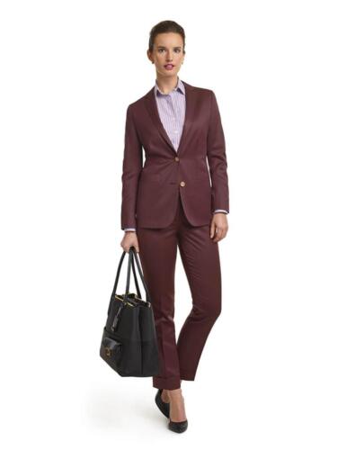Rood vrouwelijk broekpak op maat gemaakt