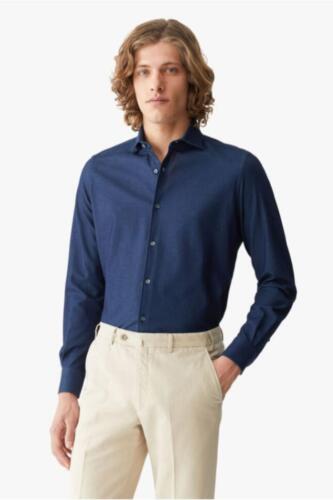 Shirt-op-maat-blauw-donker-gemaakt-van-Loro-Piana-stof