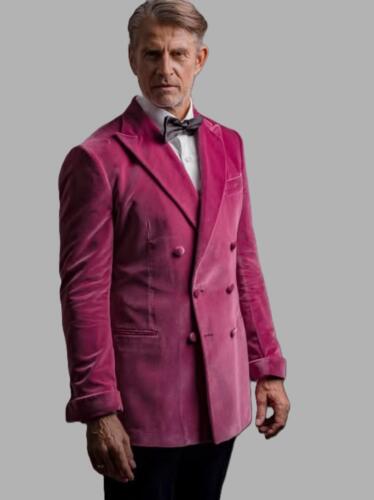 Smoking-heren-fluweel roze