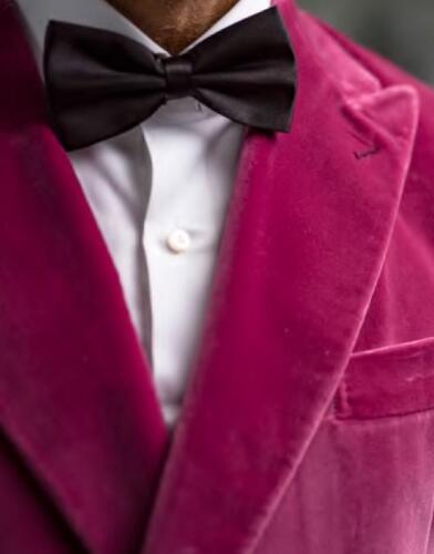 Smoking-jas-heren-roze-velvet
