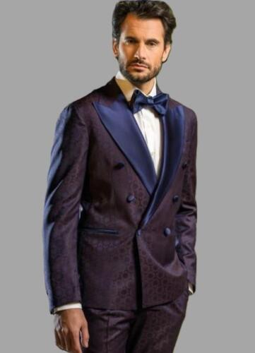 Smoking op maat in-paars-van-van Ariston stof