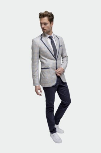 Sportief-maatpak-met-licht-ruitdessin