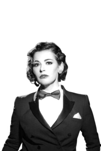 Vintage-smoking-vrouw-op-maat-gemaakt