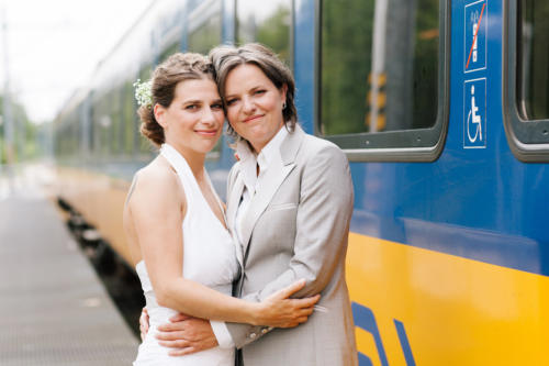 Dames maatkostuum met maatblouse 