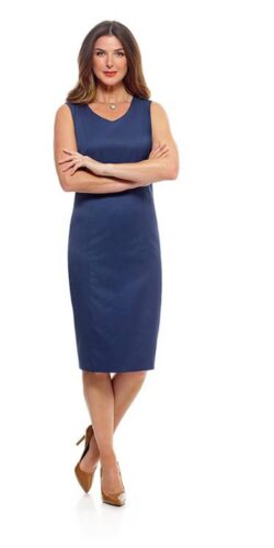 Zakelijke-jurk-op-maat-blauw